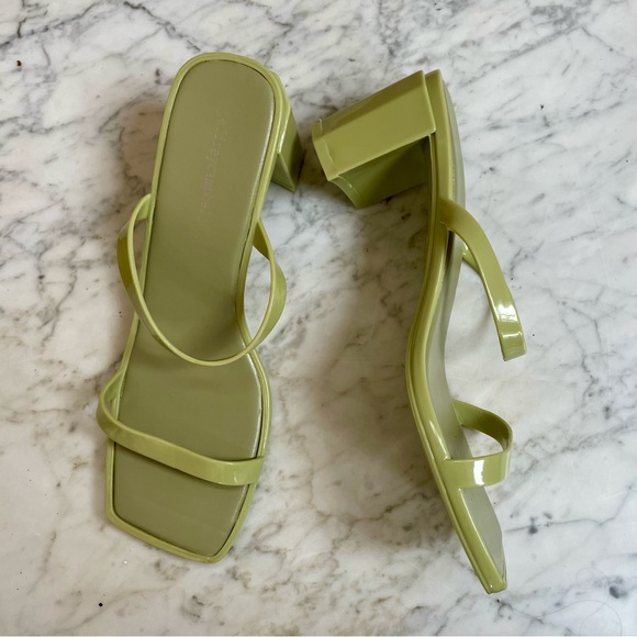 Jeffrey Campbell Jamm-3 Jelly Heel Sandal in Dusty Mint - Picture 5 of 10